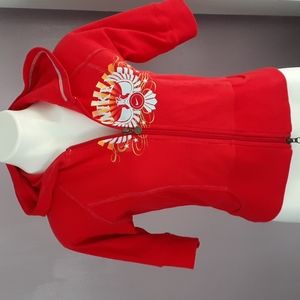 Girls Nike Zippered Hoodie Size M 8/10